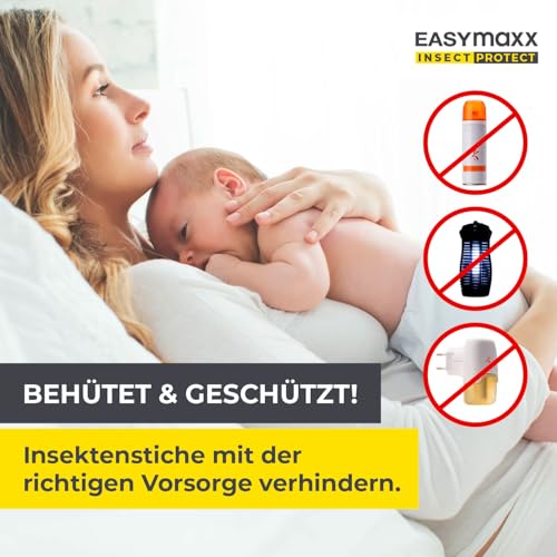 EASYmaxx Insect Protect | Teleskop-Insektenschutzgitter | Fliegengitter Fenster | mit vormontierten Rahmen | ausziehbarer Insektenschutz | integriertes Moskitonetz | weiß