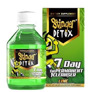 Stinger Detox 7-Day Permanent Drink – Lime Flavor – 8 FL OZ