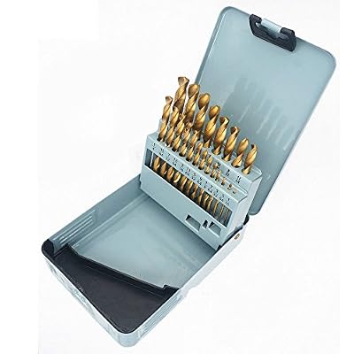 (8 Sets) 21PCS/Set HSS Titanium Multi-Bits Twist Metal Drill Bits 1/16-3/8