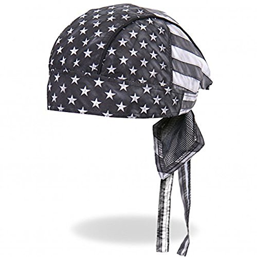 Authentic Bikers Premium Headwraps, Gray Flag - Micro-Fiber Headwrap #TOP6