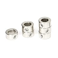 Vista 4 de Anillo de bloqueo de tornillo de plomo T8, 10 piezas de 0.315 in, collar de bloqueo de collar de bloqueo, columna de aislamiento de bloque