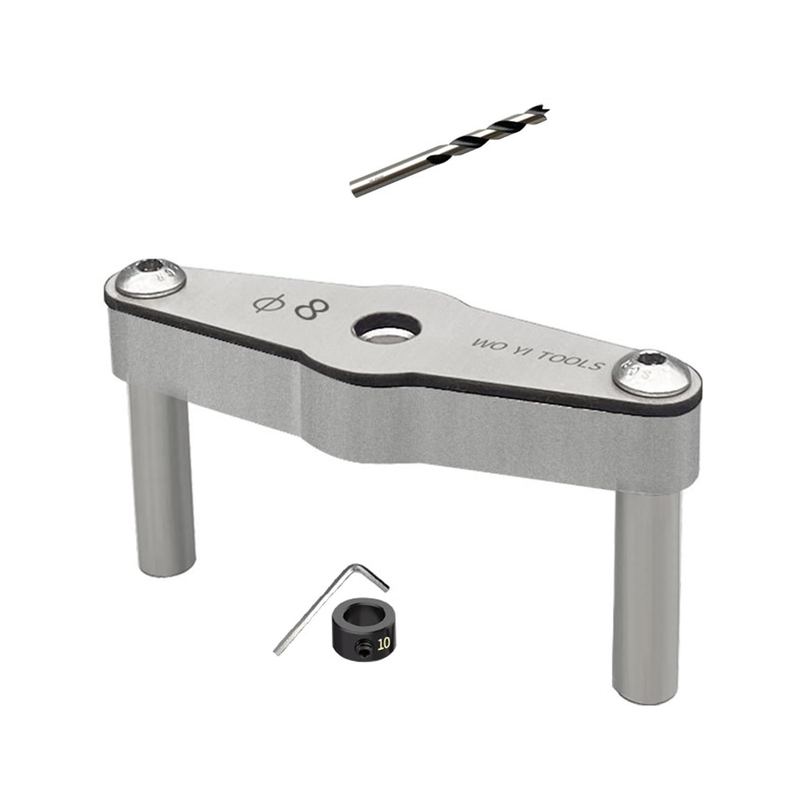 Hdoytxxm B Functional Rhomboid Shaped Drill Locators Hole Drilling Assistant For Wood And Metal With Stable Aluminum Uild Multi Materials Drill Guide