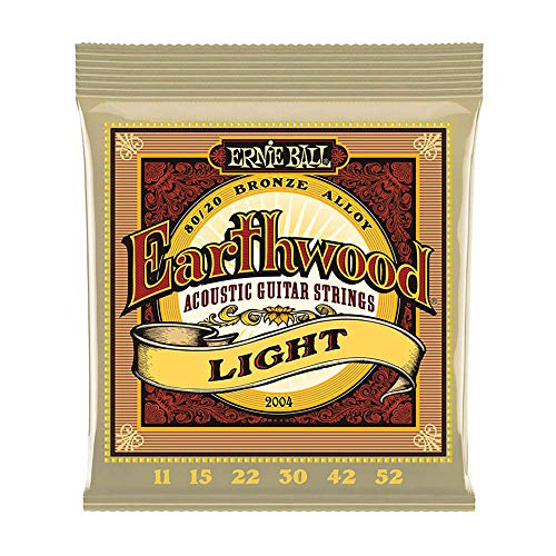 lifcasual Cuerdas para Guitarra acústica Ernie Ball 2004 Earthwood Lit 11-52 Piezas de Instrumentos...