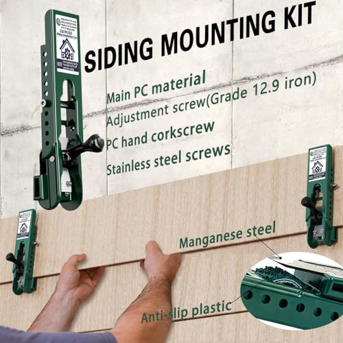 2pc Siding Installation Kit, Compatible with 5/16-Inch Fiber Cement Siding, Siding Installation Tool with Adjustable Hand Pins, Siding Versatile Tool for Home Exterior