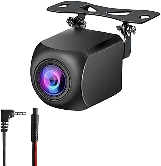 Epronic AHD 1080P 4 Pin Car Reverse Camera for Portable Carplay Car Stereo Waterproof Rearview Camera 6M Night Vision Backup Camera Support Mirror Image 4 Pin to 2.5mm Male Plug