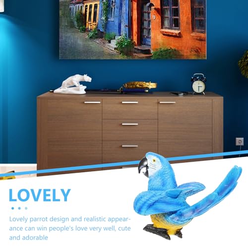 Figurine Perroquet pour Décoration Jardin et Balcon | Modèle Oiseau Résine Intérieur
