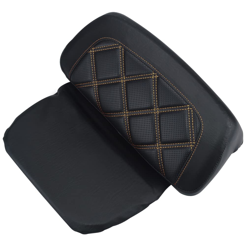 FOVPLUE Backrest Pad,Razor Chopped Tour Pack Backrest Pad for Harley Davidson Touring CVO Street Gli