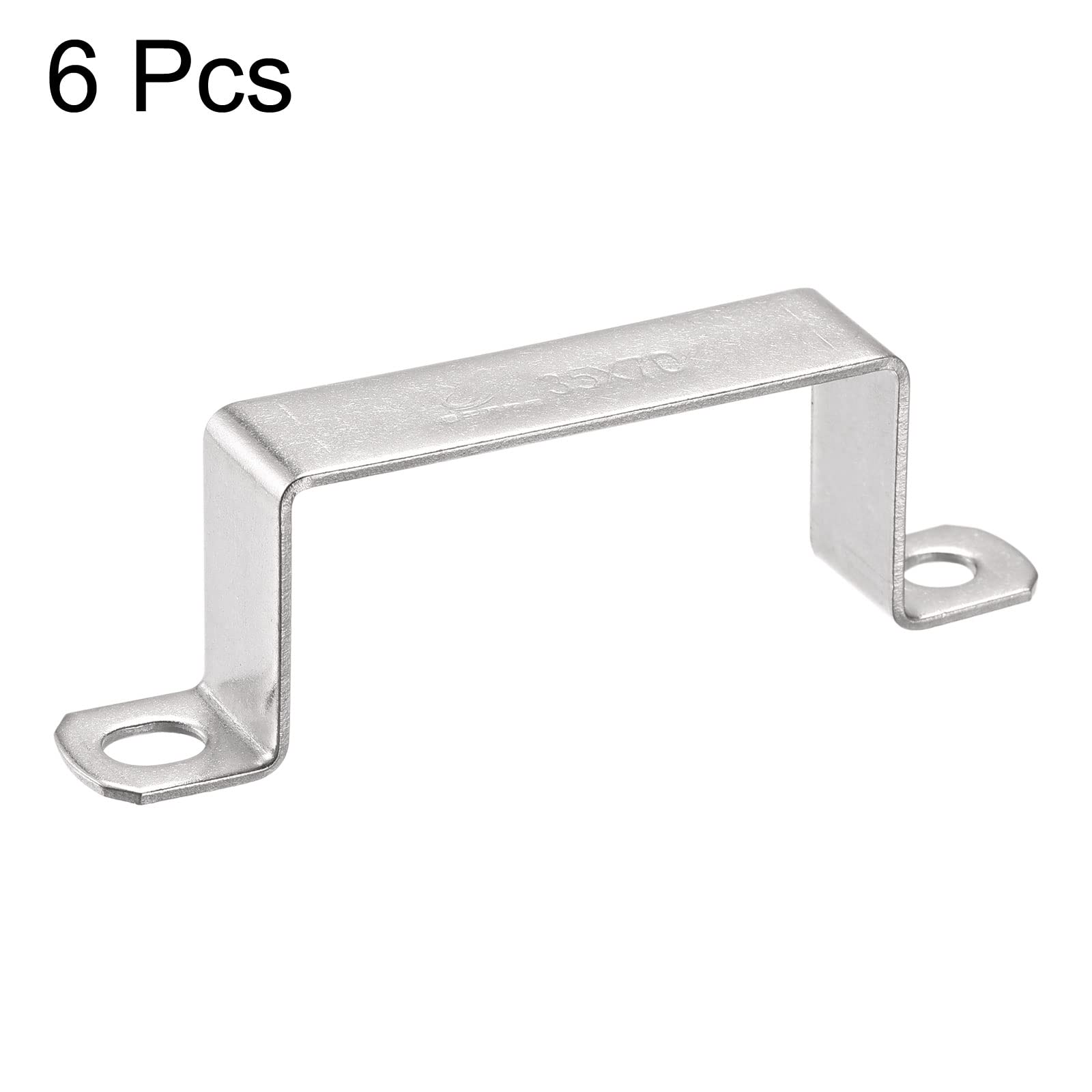 Lot De 6 équerres De Fixation En U En Acier Inoxydable 304 - 22 X 27 Mm, Pour Tubes De 25 Mm - Bricolage Et Plomberie
