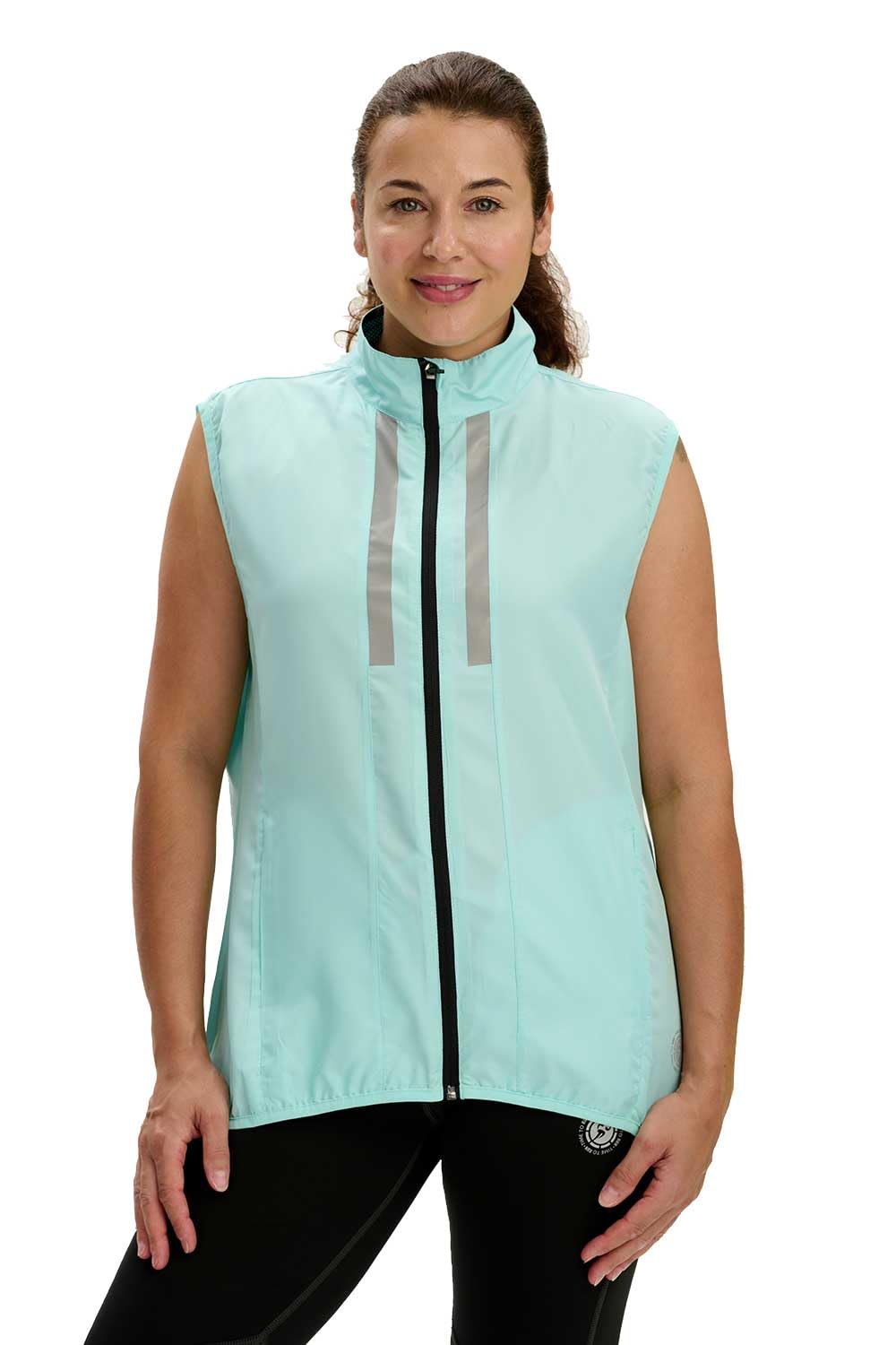 Time To Run Gilet Veste de Course a Pied Sans Manche Pour Femme Avec Poches - Légère Coupe-Vent Respirant - Idéal Pour Le Jogging - de