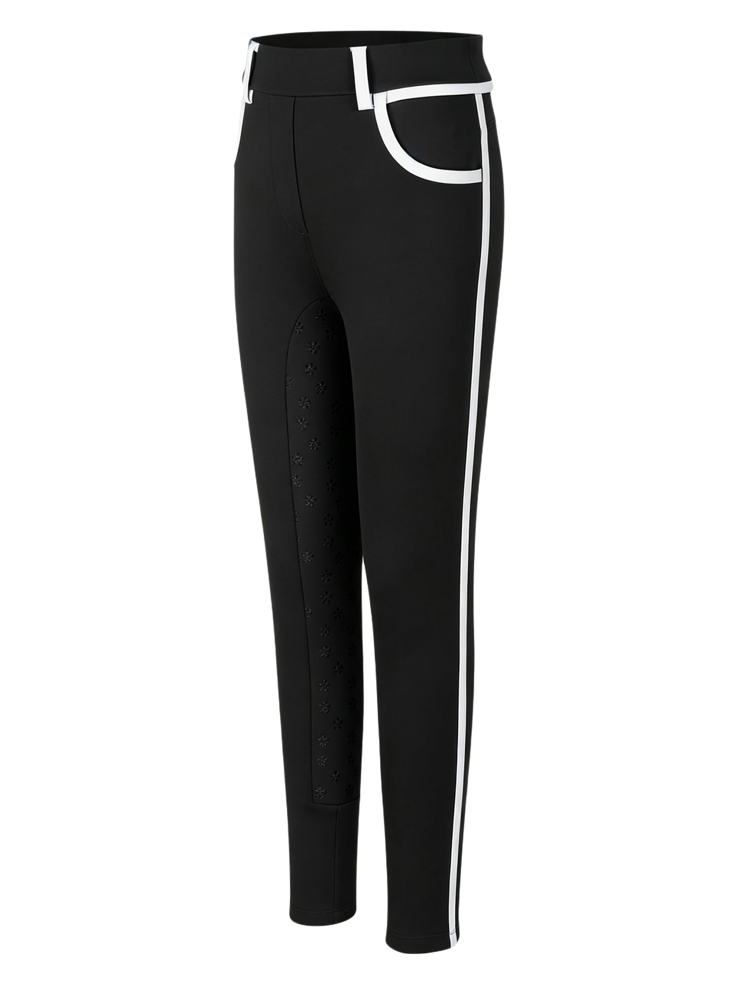 iiniim Bambina Pantaloni Equitazione Leggings da Calzoni La Scuola Sportivi | Asciugatura Rapida,Design Equestre,Seduta Completa,Training,Running,Lezioni Equitazione,Esibizione Cavalli,Competizione