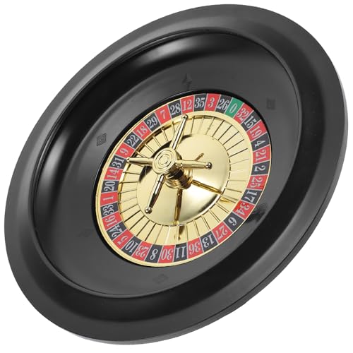 Cabilock 2st Russisches Roulette Europäisches Party- Roulette-tische Rad Glücksspiel- Rouletterad Aus Holz Pokerrad Rotieren Plastik Haushalt Pokertisch