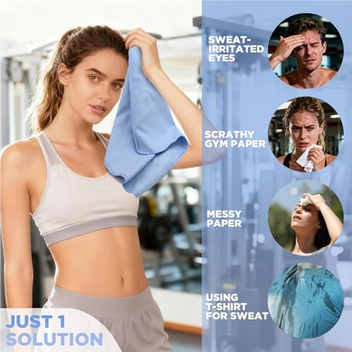 Microfiber Gym Towels - Quick Dry, Highly Absorbing, Odor-Free, for Women & Men - Gym Towel for Hot Yoga, Tennis, Working Out, Camping, Set of 5 Pastel (Pastel Colors, 5Pack - 16 * 27Inch) - Image 4