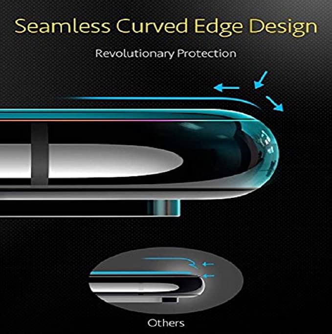 Image of Military Grade-Gorilla Tempered Glass Screen Protector-with 100% Fingerprint Sensor Working-Edge to Edge Full Screen Coverage-9H Hardness-With Easy Installation Kit-Black(Pack Of 1)-Compatible With Motorola Edge 50 Fusion|G85 (6.67 Inch)