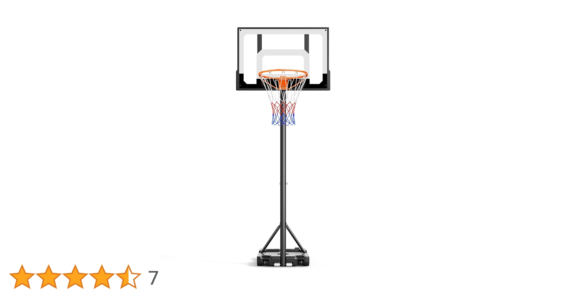 Yohood バスケットゴール 屋外 家庭用 高さ調節簡単 135～305cm 移動式