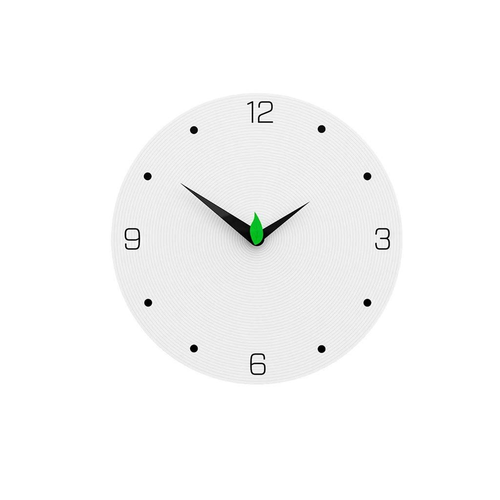 GLJTUO Minimalist Hiding White Silent Wall Clock, Wall Clock 14 Inches Silent Wall Clocks Decorative Stack Easy to Read Clocks