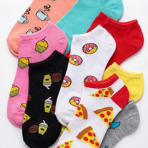 Image of Tipi Toe Women's 20 Pack Colorful Low Cut Socks - Lightweight, Breathable Design for All-Day Comfort Sizes 9-11 /10-13