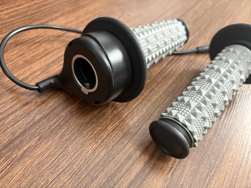 Image of Full Twist Throttle Compatible with Macfox, HappyRun, Freego, Plug and Play Ebike Full Throttle 3 Pin, 12V-72V Throttle with IP76 Waterproof Plug
