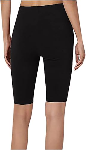 Miniatura 4 de Uillui Leggings capri con bolsillos para mujer, con control de abdomen, elásticos, de cintura alta, pantalones de yoga, entrenamiento de verano,
