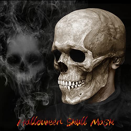 Florence Iisa FLORIISA-SKULLMASK-FL3D007-GREY Realistic Full Head Skull Mask thumb #3