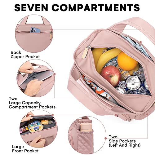 Artelaris Lunch Bag For Women, Insulated Lunch Box For Work, Large Leakproof Cooler With Side Pockets And Removable Shoulder Strap Women's Lunch Bag, Picnic School Beach Cute Lunch Bags #TOP1