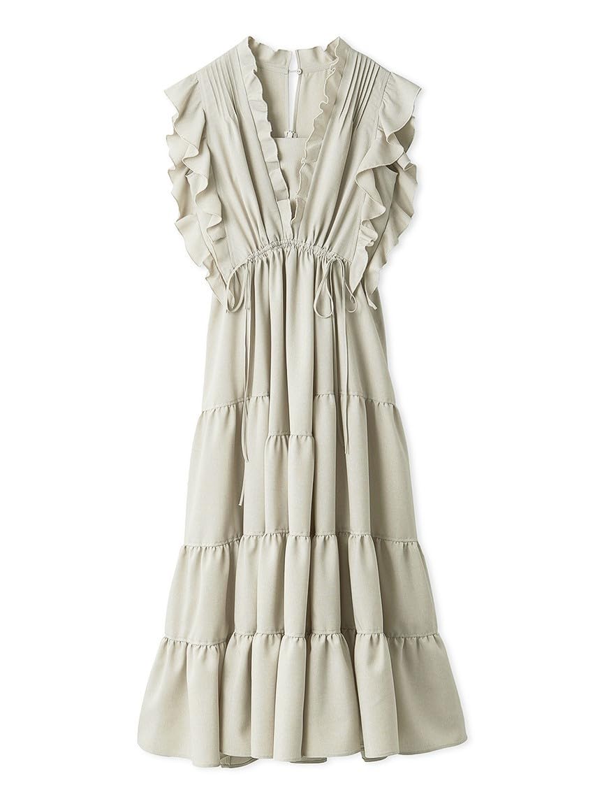 SNIDEL デザインティアードワンピース　グレー0 SNIDEL デザインティアードワンピース グレー0