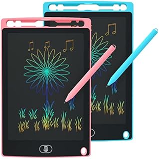 2 Pack LCD Writing Tablet for Kids, 10 Inch Drawing Doodle Board Pad Tablet Scribbler Pad, Portable Learning Educational Toys with Lock, Colourful Drawing Pad for Kids 3-6 Years Old Girl Boy