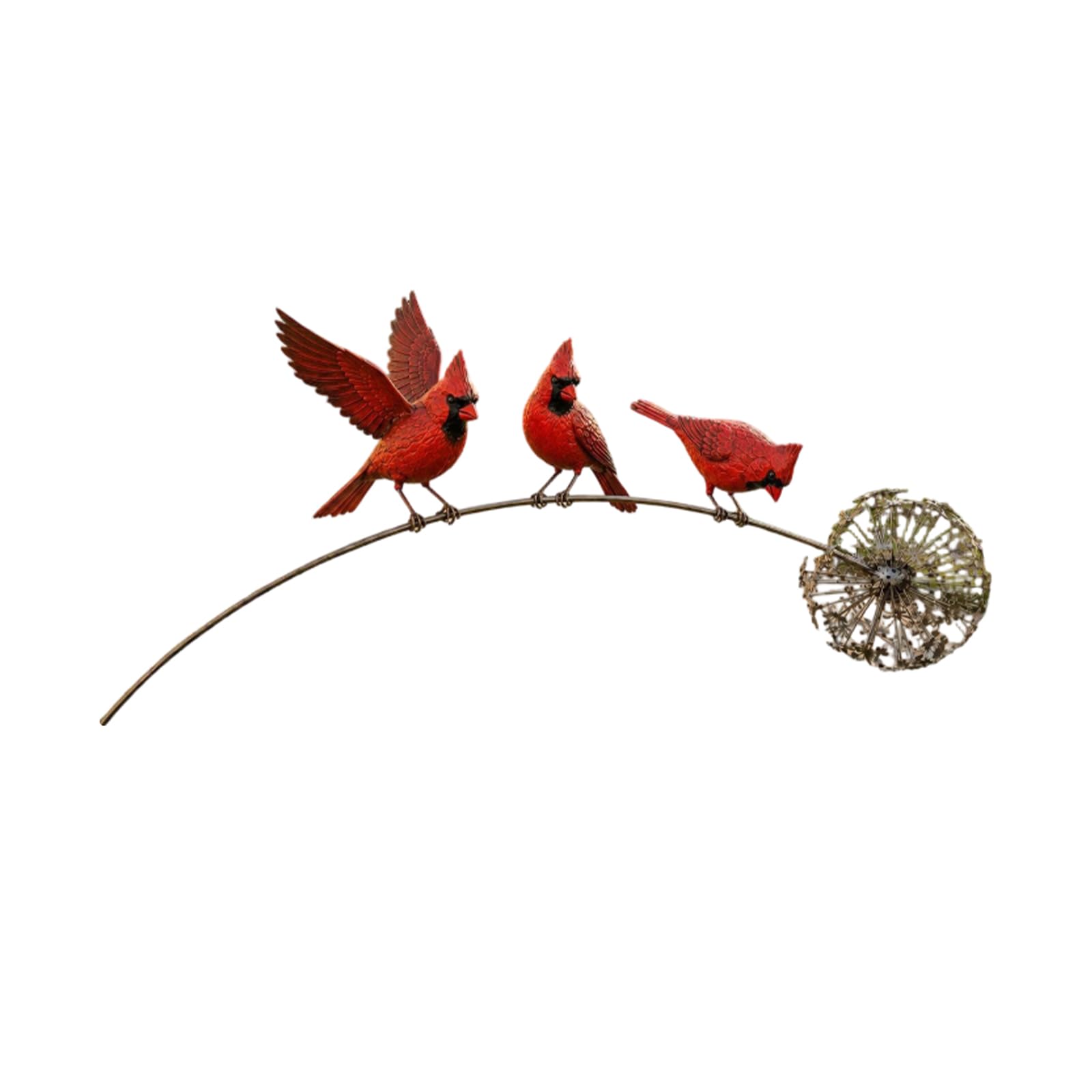 Decorative Metal Bird Garden Ornament Stake for Yard Borders, Outdoor Greenery Displays, and Flower Bed Styling Bird Garden Stake Metal Yard Ornament Flower Bed Decor Border Accent Outdoor Decoration