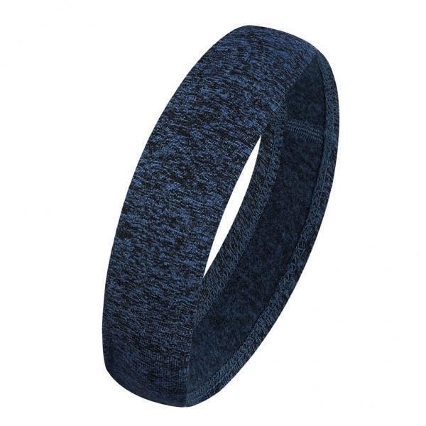 SNAPPSY 2xMen Women Sports Headband Gym Tennis Basketball Sweatband Hairband Blue-image-30