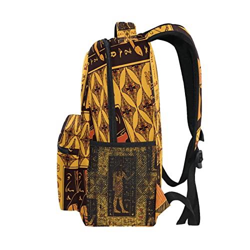 AUUXVA Ancient Egyptian Hieroglyphs Bird Kids Backpack for Boys Girls,Egypt Art 16 Inch School Backpack for Elementary Preschool Kindergarten Bookbags for Teens Children Women Men College Travel Bag3