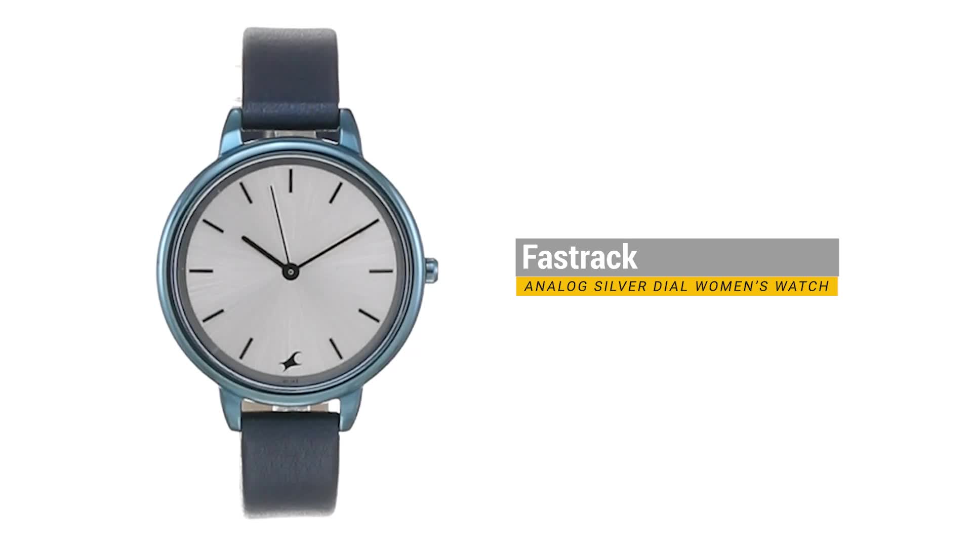 Fastrack Glitch Quartz Analog Silver Dial Blue Leather Strap Watch for  Girls - NS6234QL01 : Amazon.in: Electronics