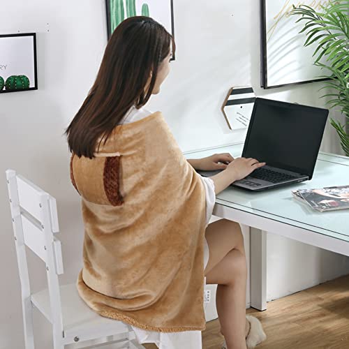Couverture chauffante électrique 60x80cm USB violette pour genoux - 6