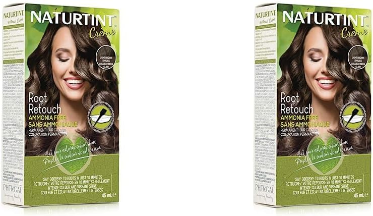 Naturtint Root Retouch Creme Shades, Light Brown Shades, 45 ml (Pack of 2)