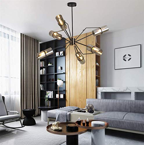 HUAQIMEI Retro Ceiling Lights Living Room Modern 6 Lamp Sputnik Ceiling Lamp Glass Lampshades Classic Mid Century Modern Lighting Fixture steampunk buy now online HUAQIMEI Retro Ceiling Lights Living Room Modern 6 Lamp Sputnik Ceiling Lamp Glass Lampshades Classic Mid Century Modern Lighting Fixture steampunk buy now online