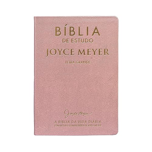 Biblia De Estudo: Joyce Meyer Rosa Letra Grande