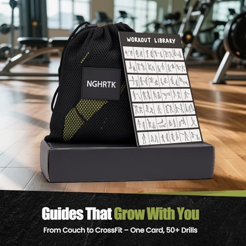 Home Suspension Training Kit with Suspension Trainer, Straps & Bands – Adjustable Full-Body Workout System for Home Gym, Yoga, Pilates, Travel | Compact Design (Army Green) - Thumbnail 4