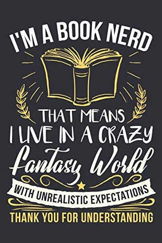 I'm a Book Nerd: Notebook 6x9 Dotgrid White Paper 118 Pages | Book Reader Lover