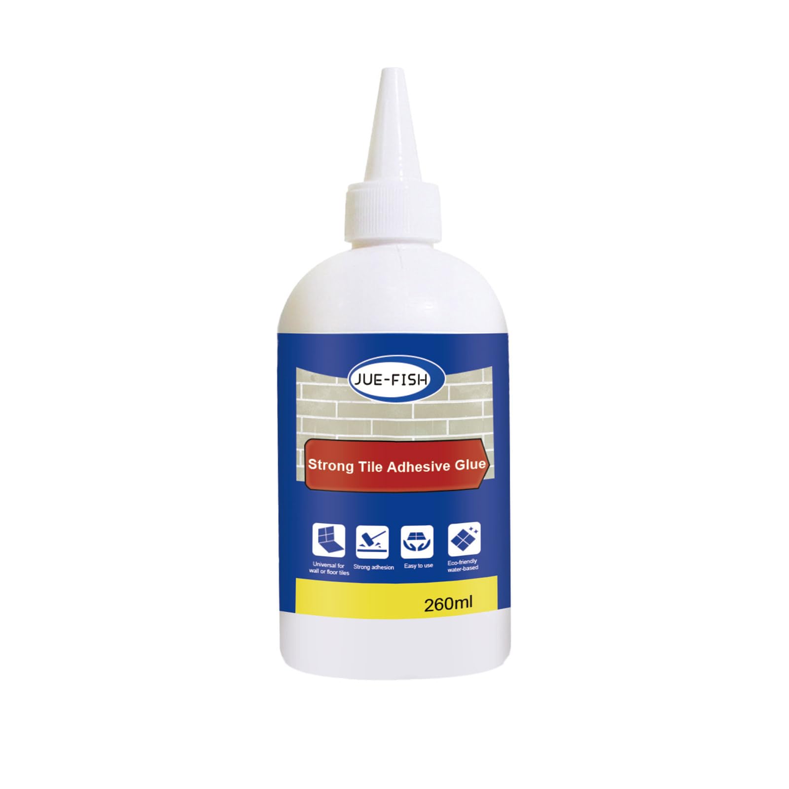 Clear Tile Adhesive Easy Tiling Water-resistant Non-slip Tile Adhesive, Long Lasting Tile Adhesive for Ceramic Porcelain