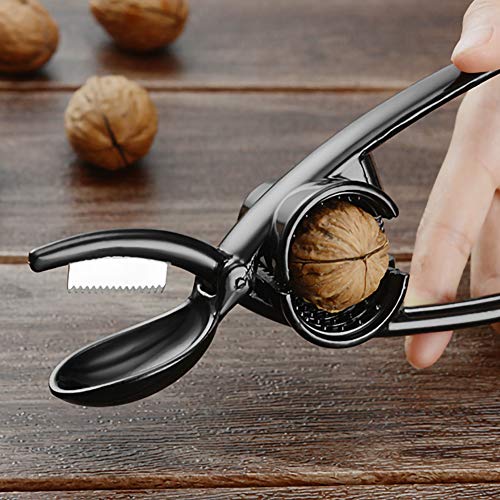 Preisvergleich Produktbild FRFJY Schälwerkzeug Walnuss-Klammeröffner 2 In 1 Multifunktions-Walnuss-Klammermutter-... Walnusszangen Metall-Nussöffner