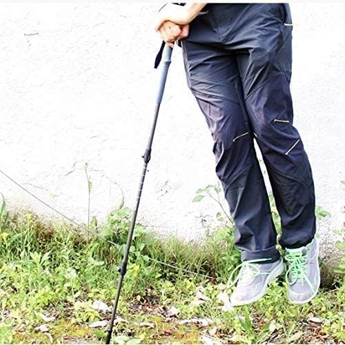 Light Straight Grip Handle Carbon Fiber Section Adjustable Canes Walking Hiking Sticks Trekking Pole Easy to Carry.