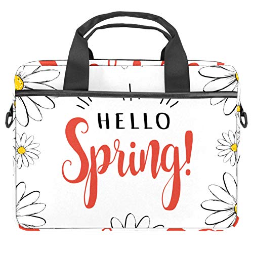 Bolso bandolera para portátil de 13 a 14 pulgadas con diseño Daisy Flower