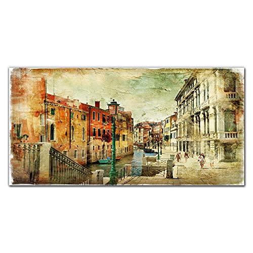 Décoration murale photo sur verre 100x50cm Venice décoration intérieur
