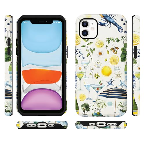 Coque iPhone 11 antichoc fine motif citron d'été protection rigide - 6