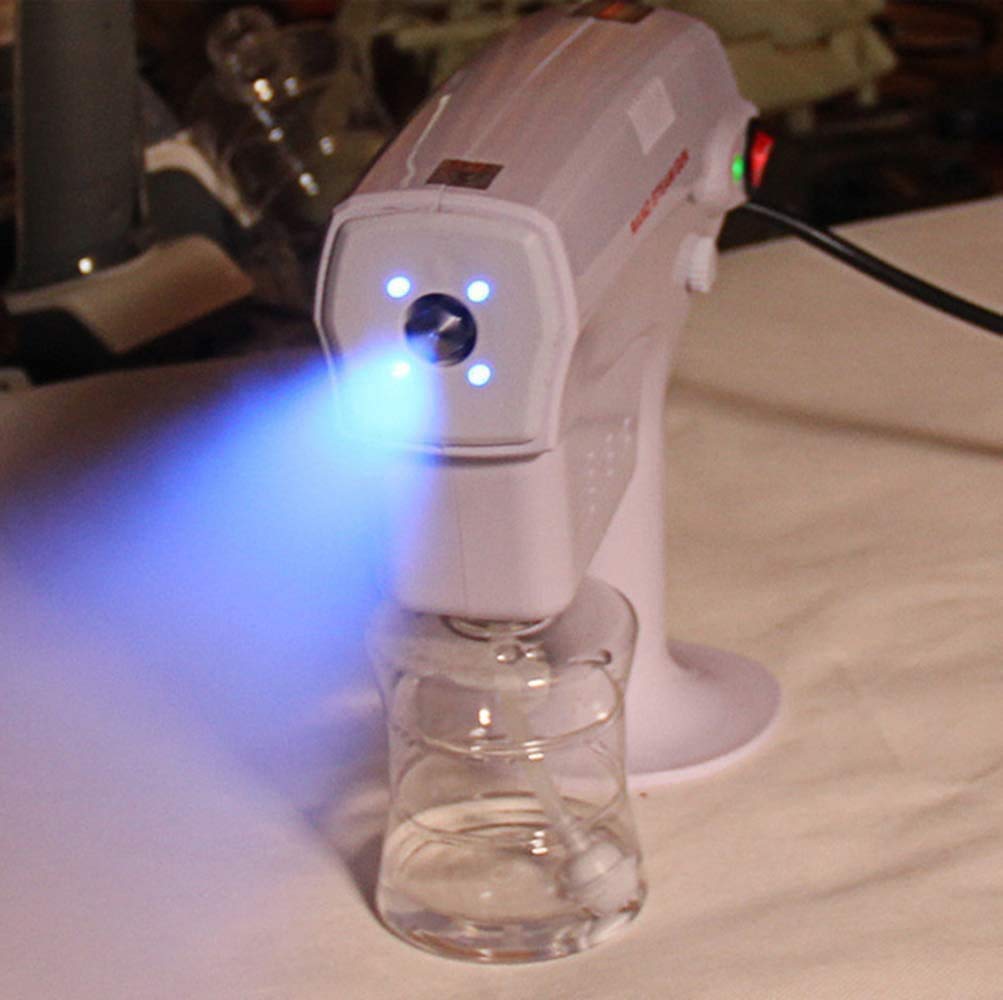 REMYS ULV Fogger, Disinfezione Medica Blu Light Nano Stew Spray Gun Electric ULV Spruzzatore Portatile Ultra Low Atomizer Disinfezione Spruzzatore per Ufficio, casa, Auto