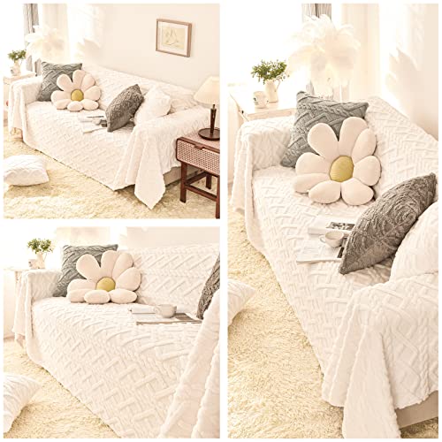 Housse de canapé 5 places double face en jacquard extensible premium - 7