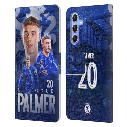 Étui Chelsea FC Cole Palmer pour Samsung Galaxy A34 5G housse portefeuille cuir