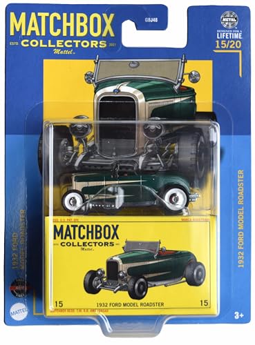 Matchbox 1932 Ford Model Roadster verde miniatura 1
