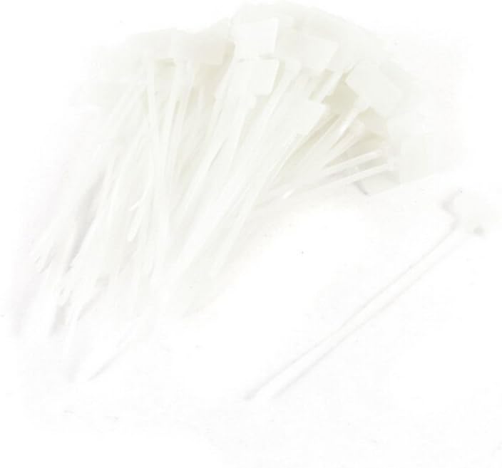 1000 Pcs Write on Tags Wire Zip Ties Cable Mark Tags Nylon Power Marking Label (1000pcs) image 3