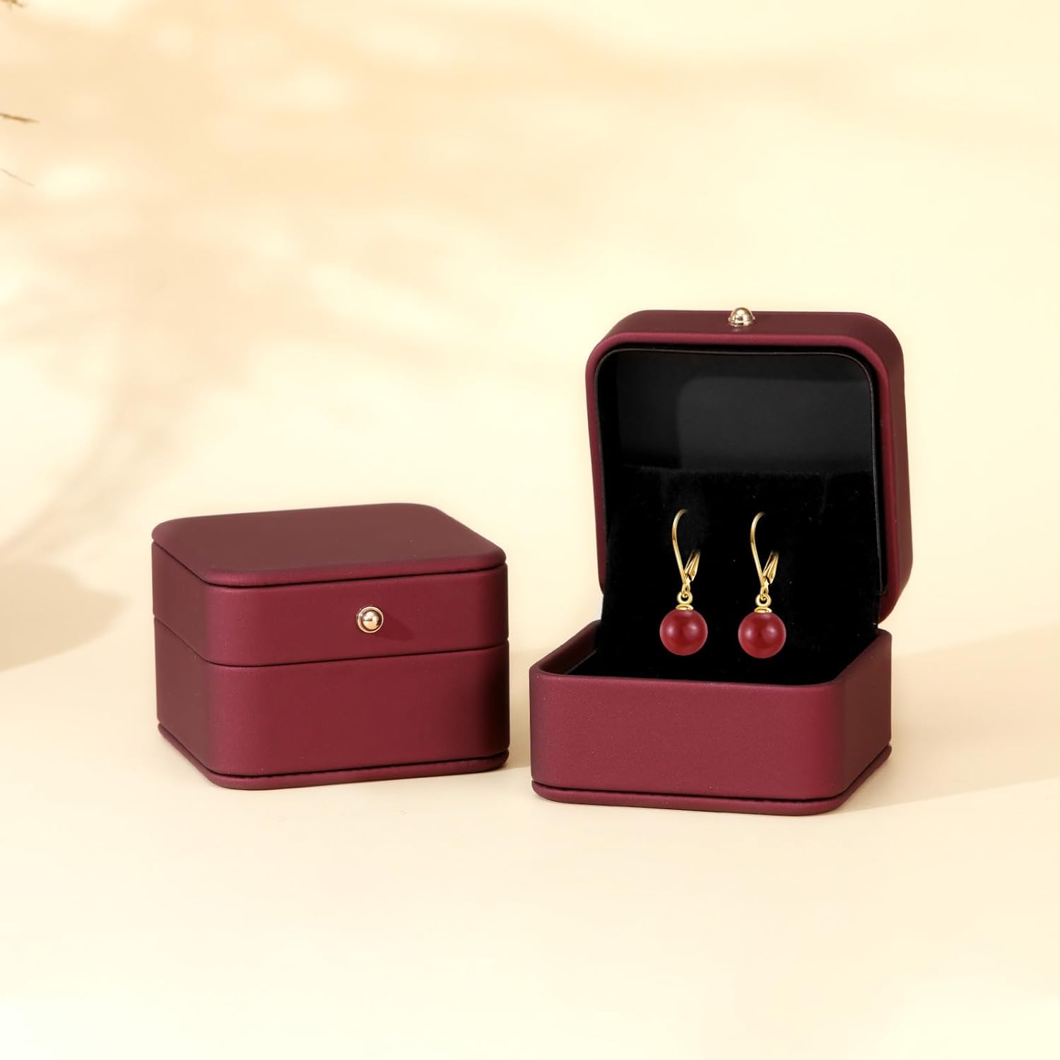 DOVRAN 10K/14k Solid Gold Freshwater Pearl Drop Leverback Earrings for women Bridesmaid Gifts for Her - Image 4