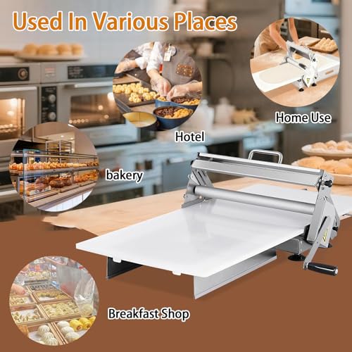 Laminadora de masa manual con estructura plegable para hornear 7