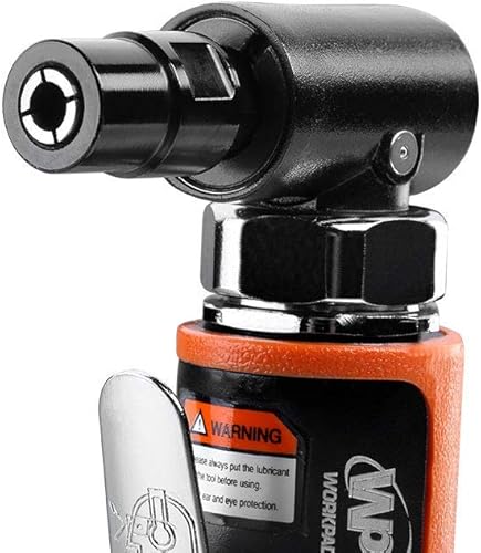 Miniatura 4 de WORKPAD - Mini amoladora de ángulo de aire con juego de 10 piezas de amoladora neumática, 20000 RPM, mini herramientas neumáticas, equipada con